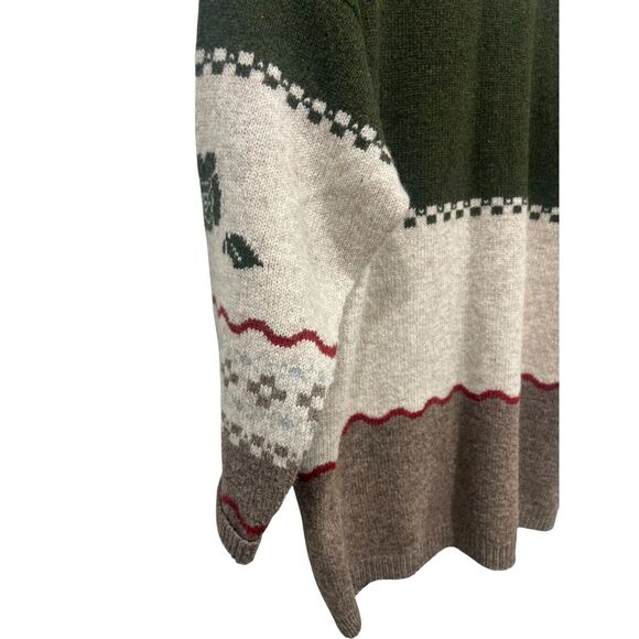 Vtg Annie Laurie Cardigan Sweater Shetland 100% Pure Wool Scotland 1980s Cottage - Picture 9 of 10